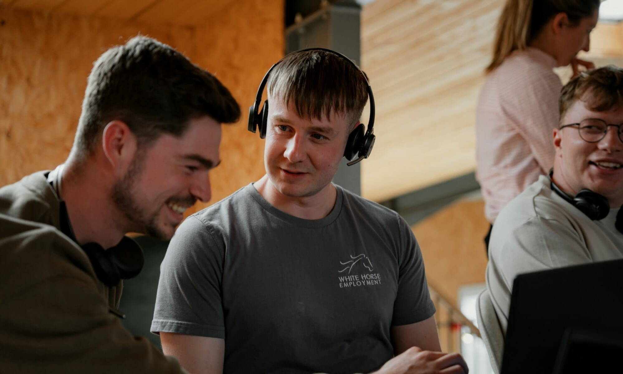 White Horse Recruitment - Recruiting the Better Way - team discussing a role